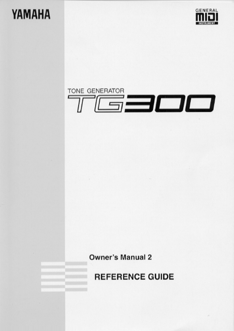 Yamaha TG300 User manual