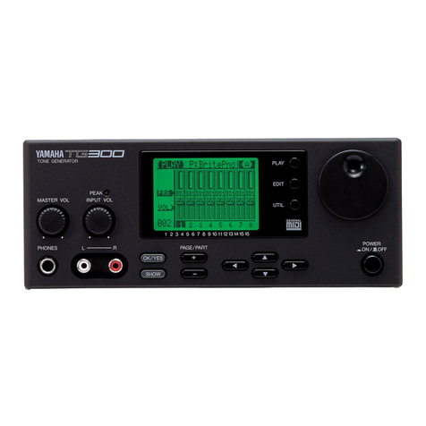 Yamaha TG300 User manual