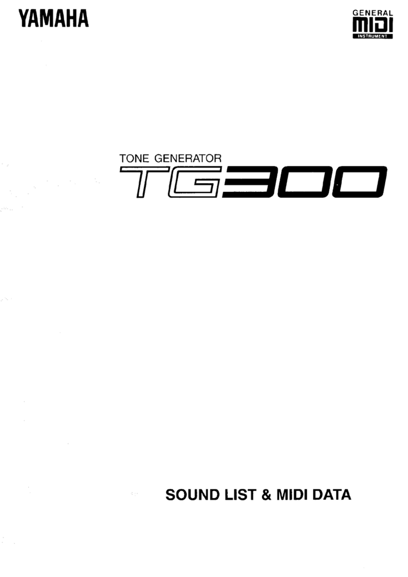 Yamaha TG300 User manual