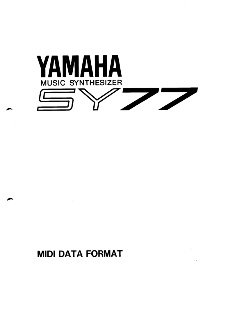 Yamaha SY-77 User manual