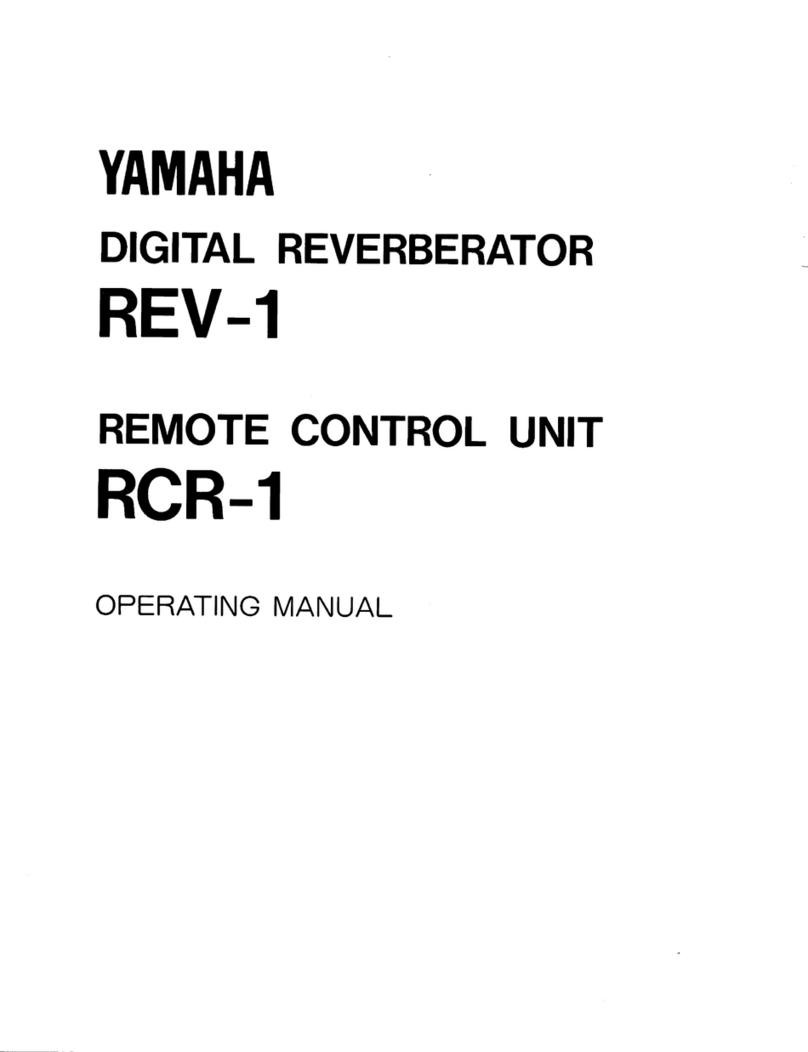 Yamaha RCR-1 User manual