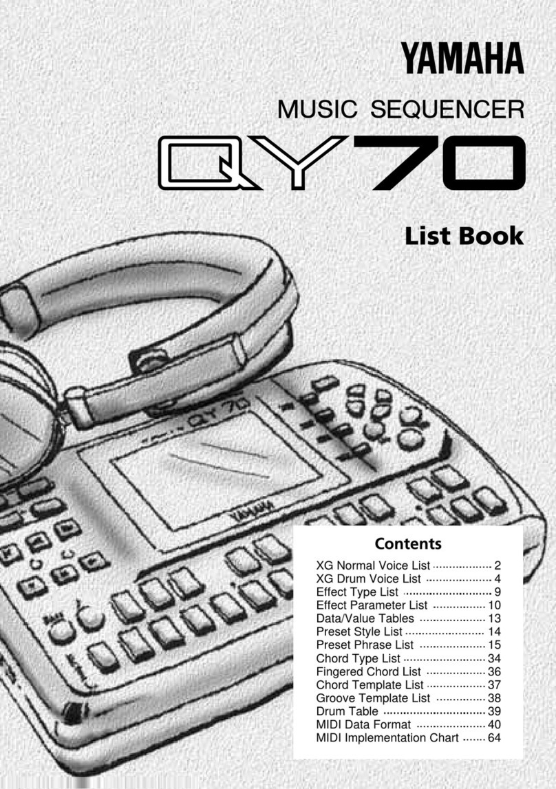Yamaha QY70 supplementary guide