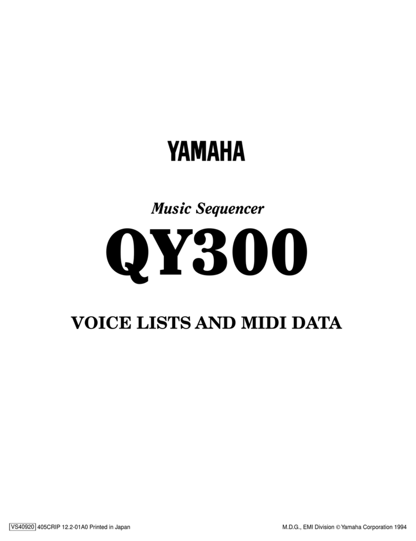 Yamaha QY 300 Data list