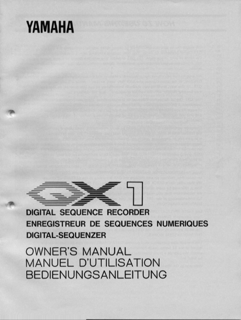 Yamaha QX1 User manual