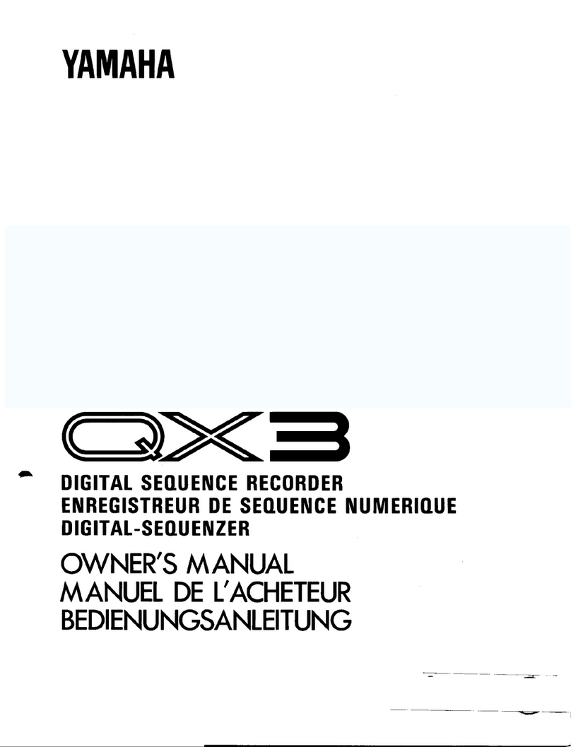 Yamaha QX-3 User manual