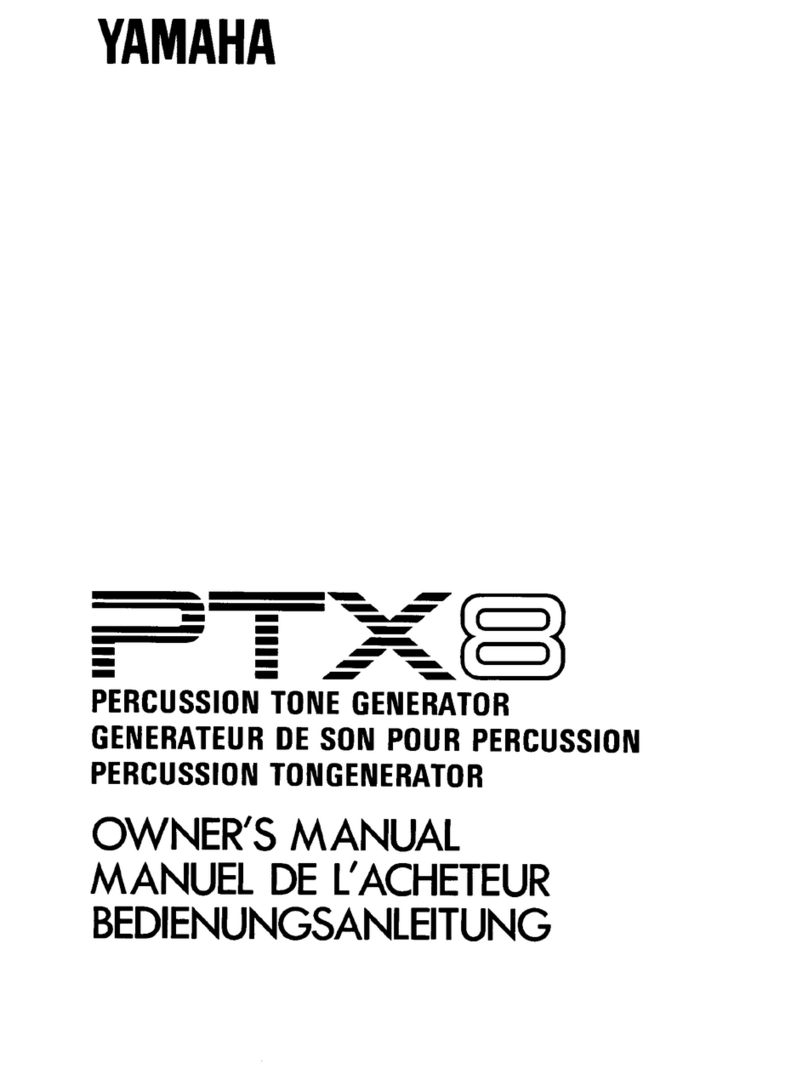 Yamaha PTX8 User manual