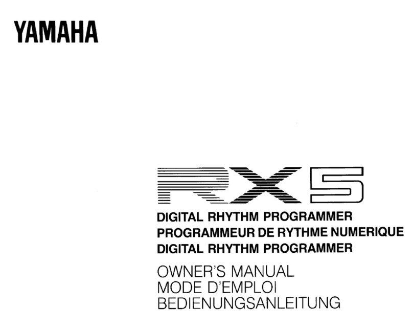 Yamaha RX 5 owner's manual