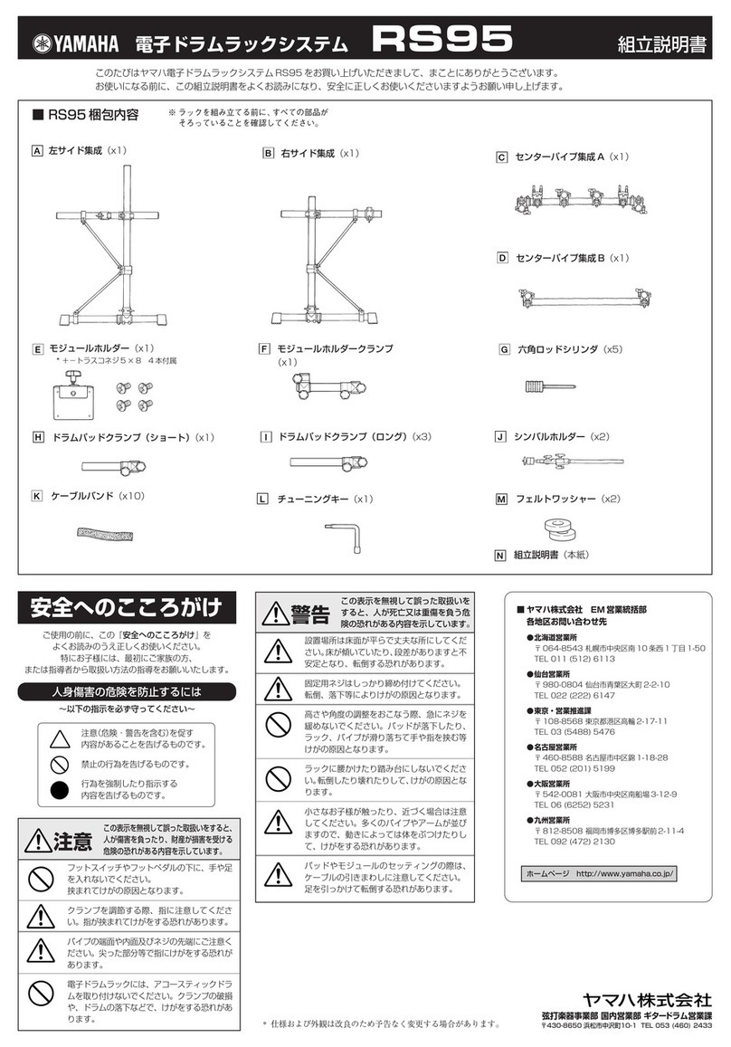 Yamaha RS-95 Installation guide Yamaha RS-95 Installation guide