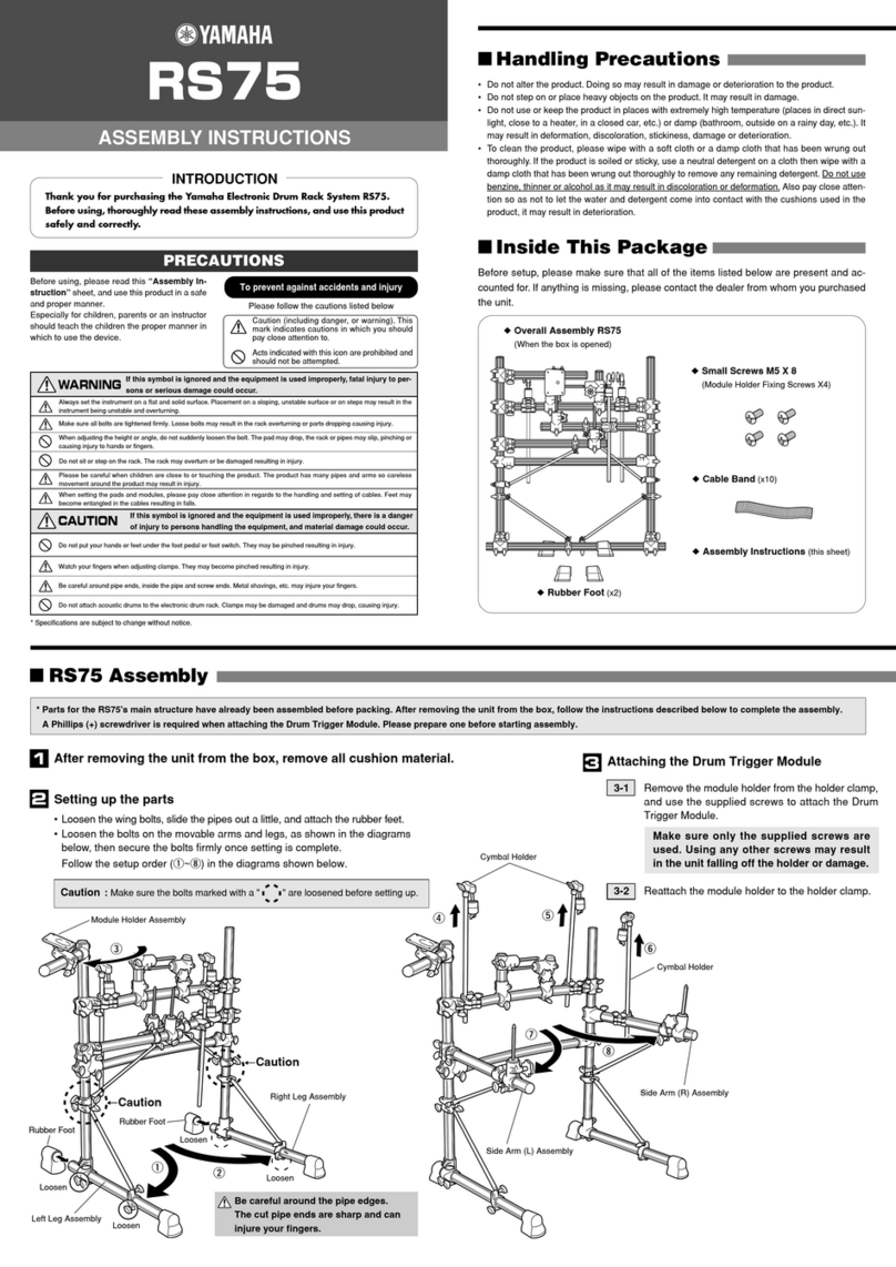 Yamaha RS-75 Assembling instructions