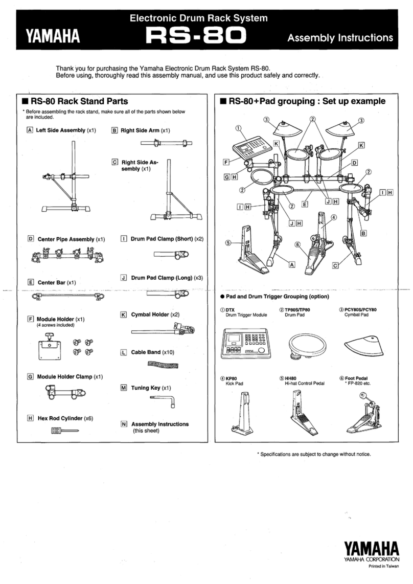 Yamaha RS-80 Assembling instructions