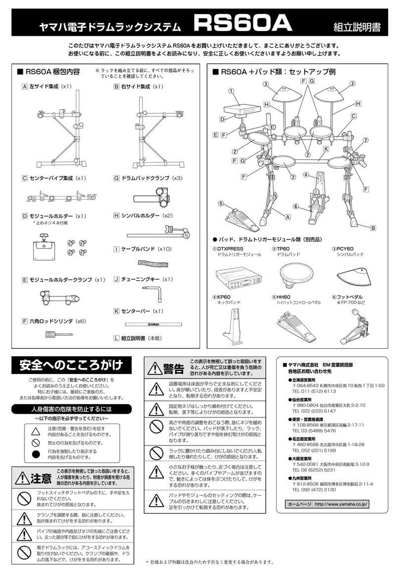 Yamaha RS-60A Assembling instructions