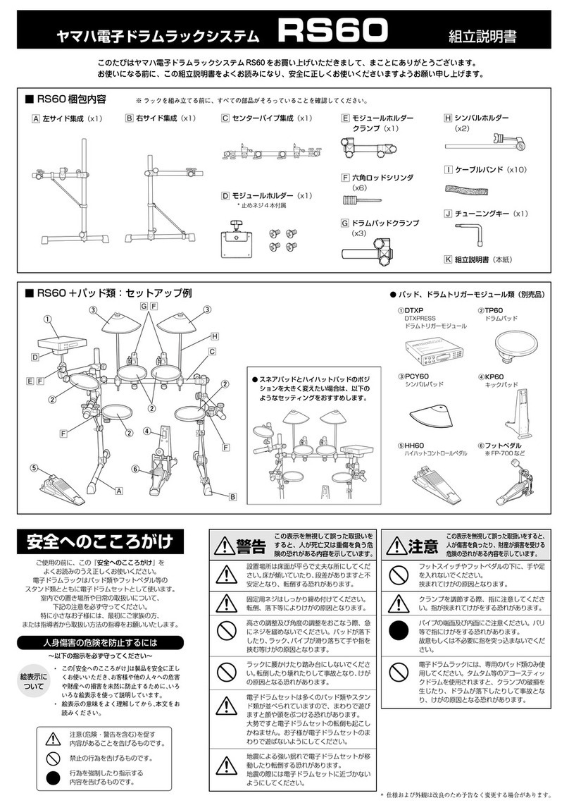 Yamaha RS-60 Assembling instructions