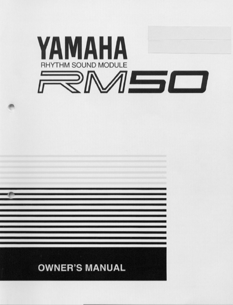 Yamaha RM-50 User manual