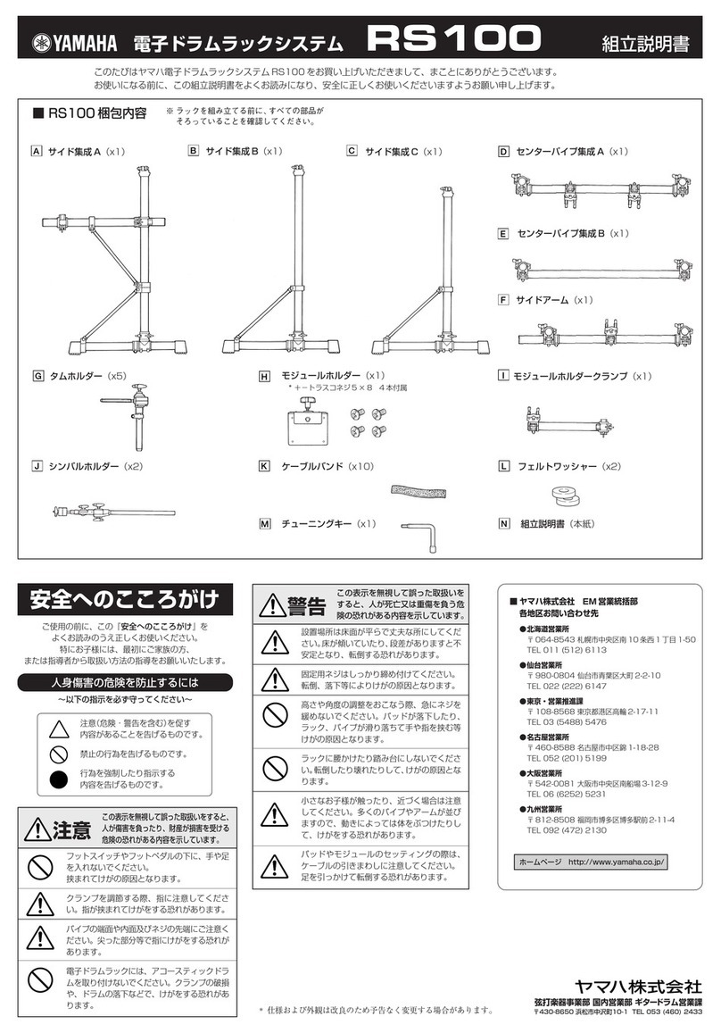 Yamaha RS-100 Installation guide