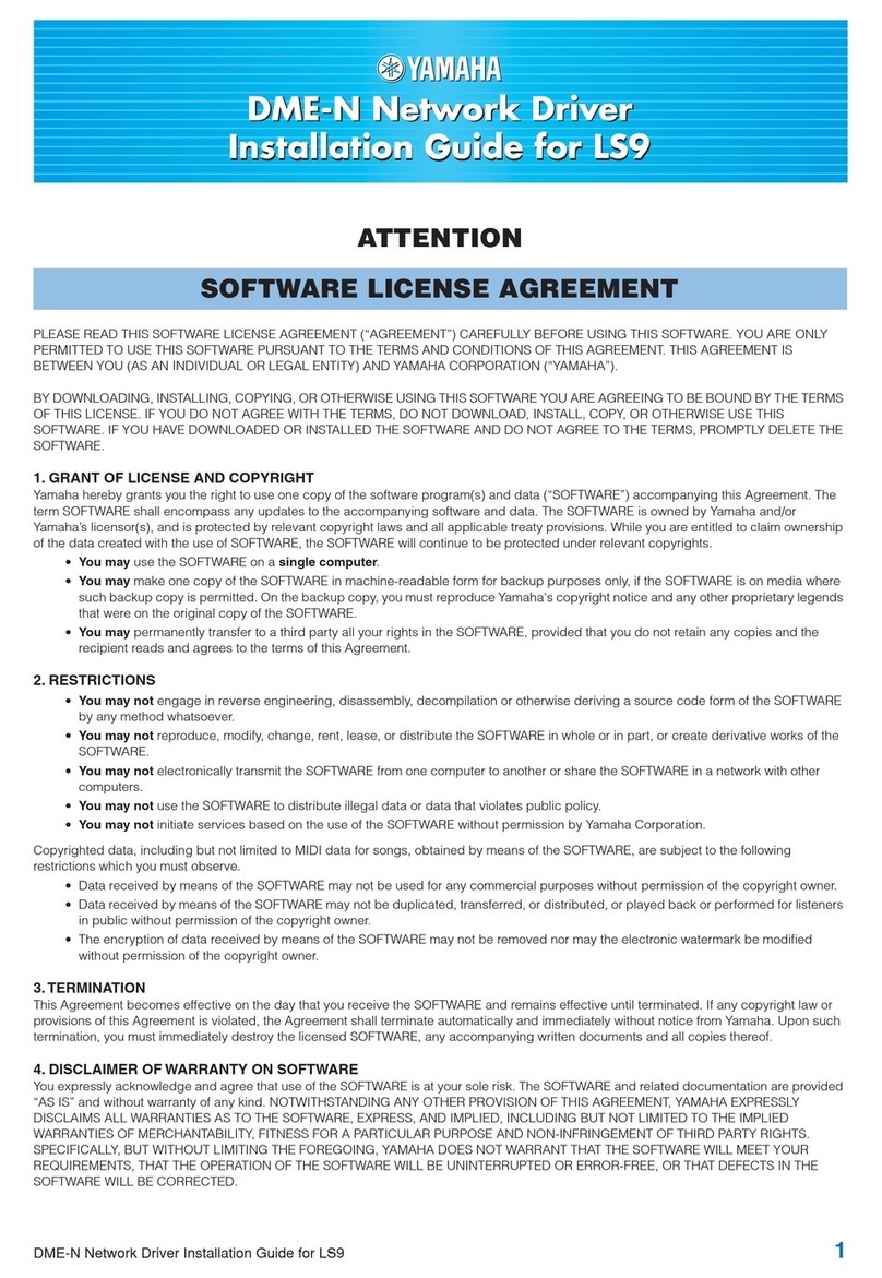 Yamaha DME-N User manual
