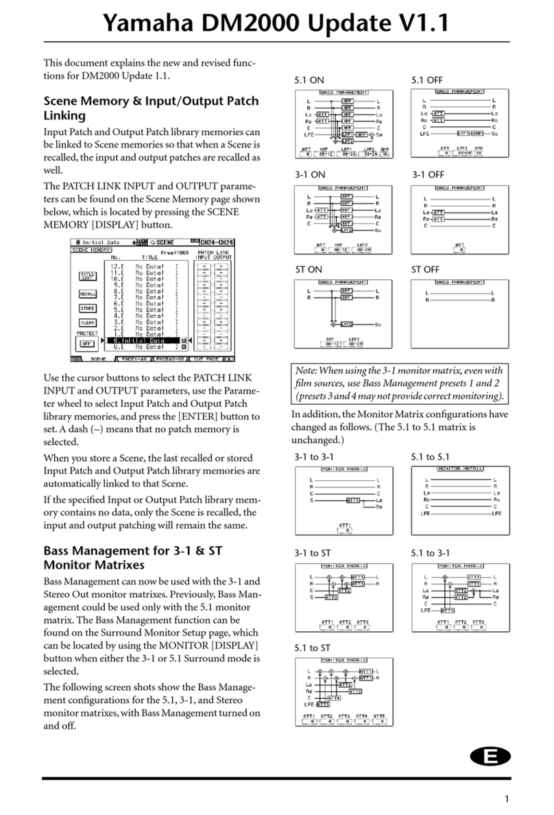 Yamaha DM 2000 Version 2 supplementary guide