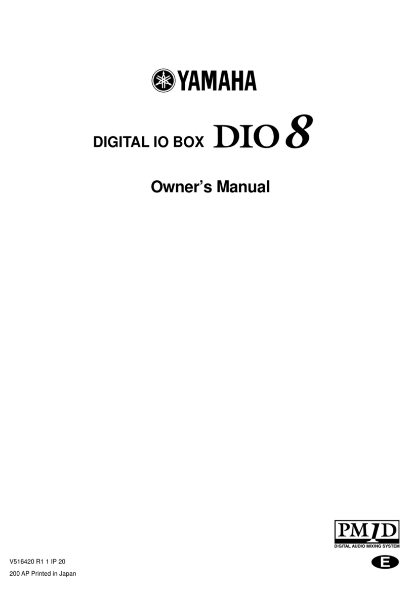 Yamaha DIO8 owner's manual