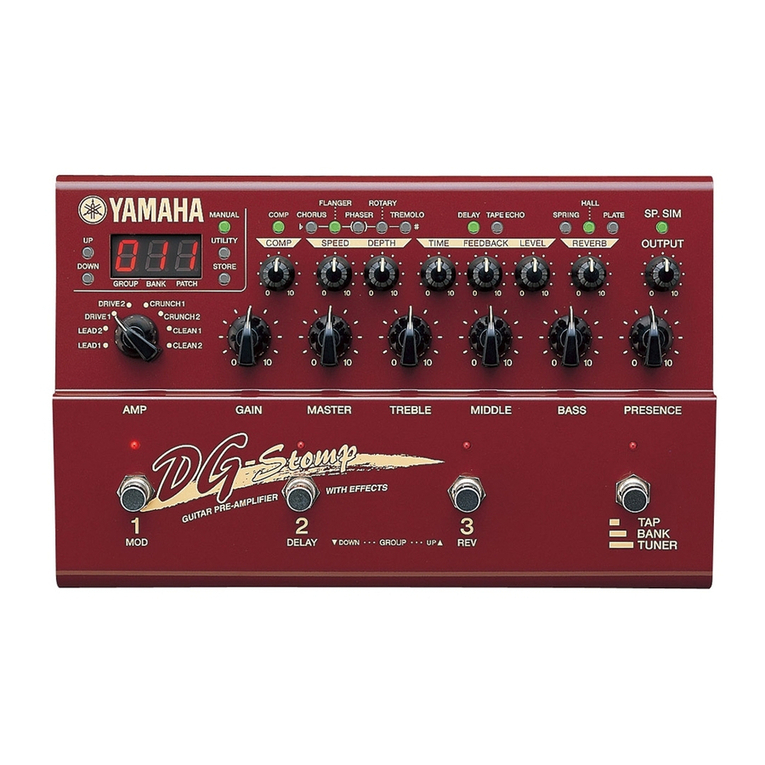 Yamaha DG-Stomp User manual Yamaha DG-Stomp User manual