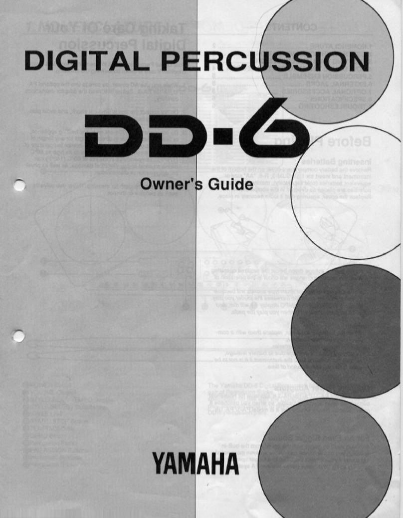 Yamaha DD-6 User manual