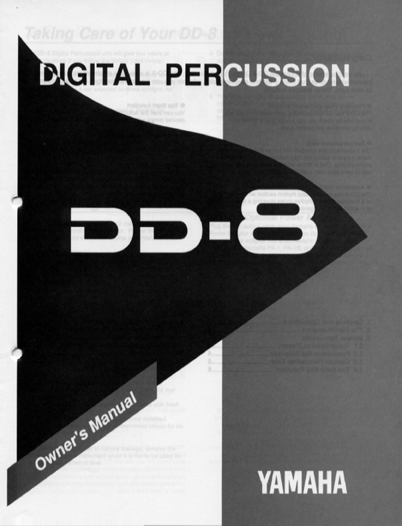 Yamaha DD-8 owner's manual