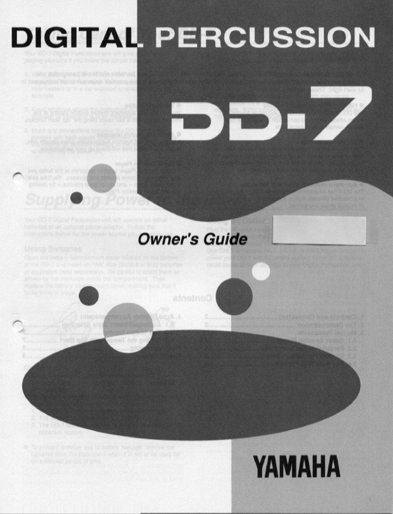 Yamaha DD-7 User manual Yamaha DD-7 User manual