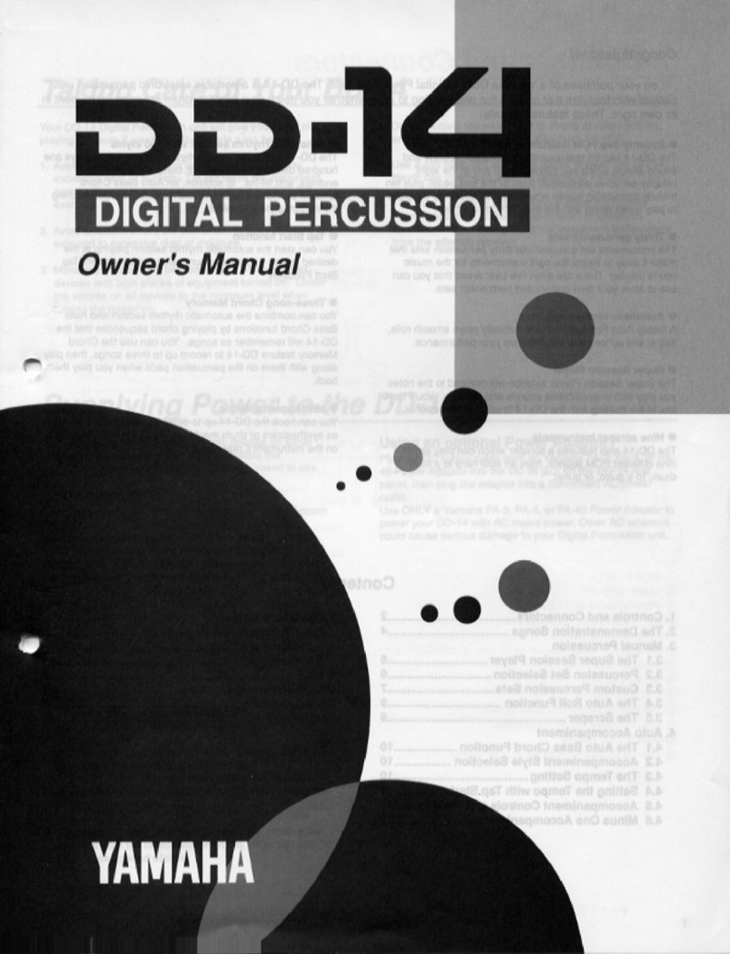 Yamaha DD-14 owner's manual