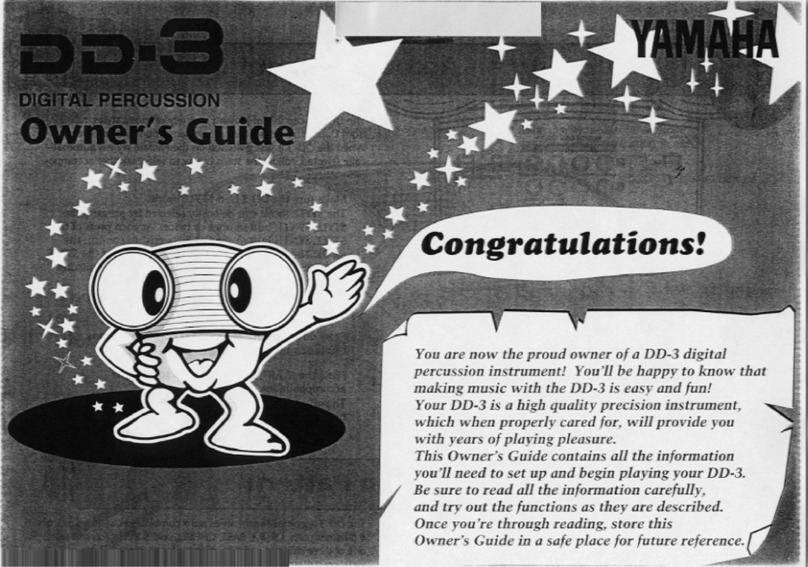 Yamaha DD-3 User manual