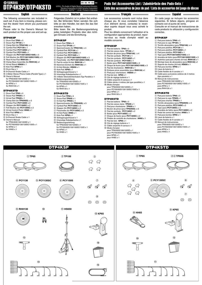 Yamaha DTP4KSP User manual