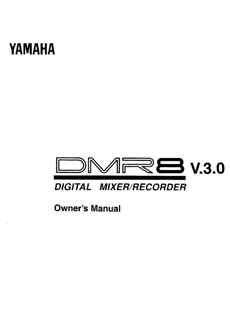 Yamaha DMR8 User manual Yamaha DMR8 User manual