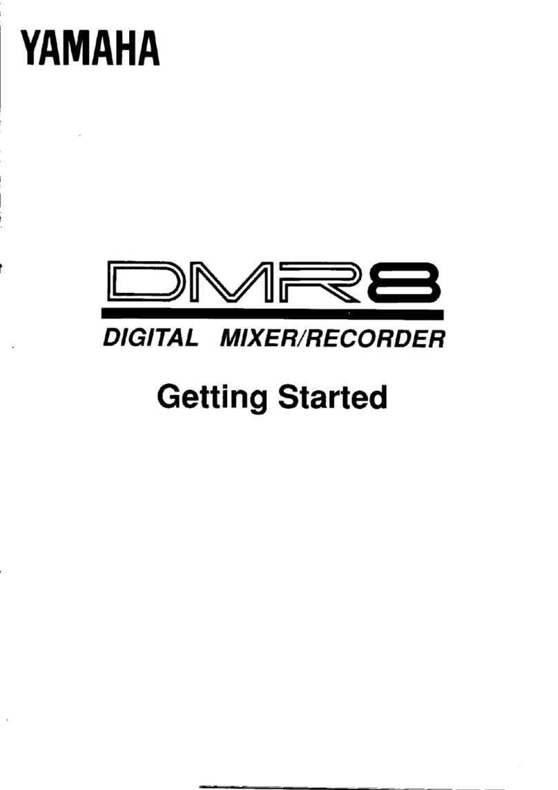 Yamaha DMR8 User manual