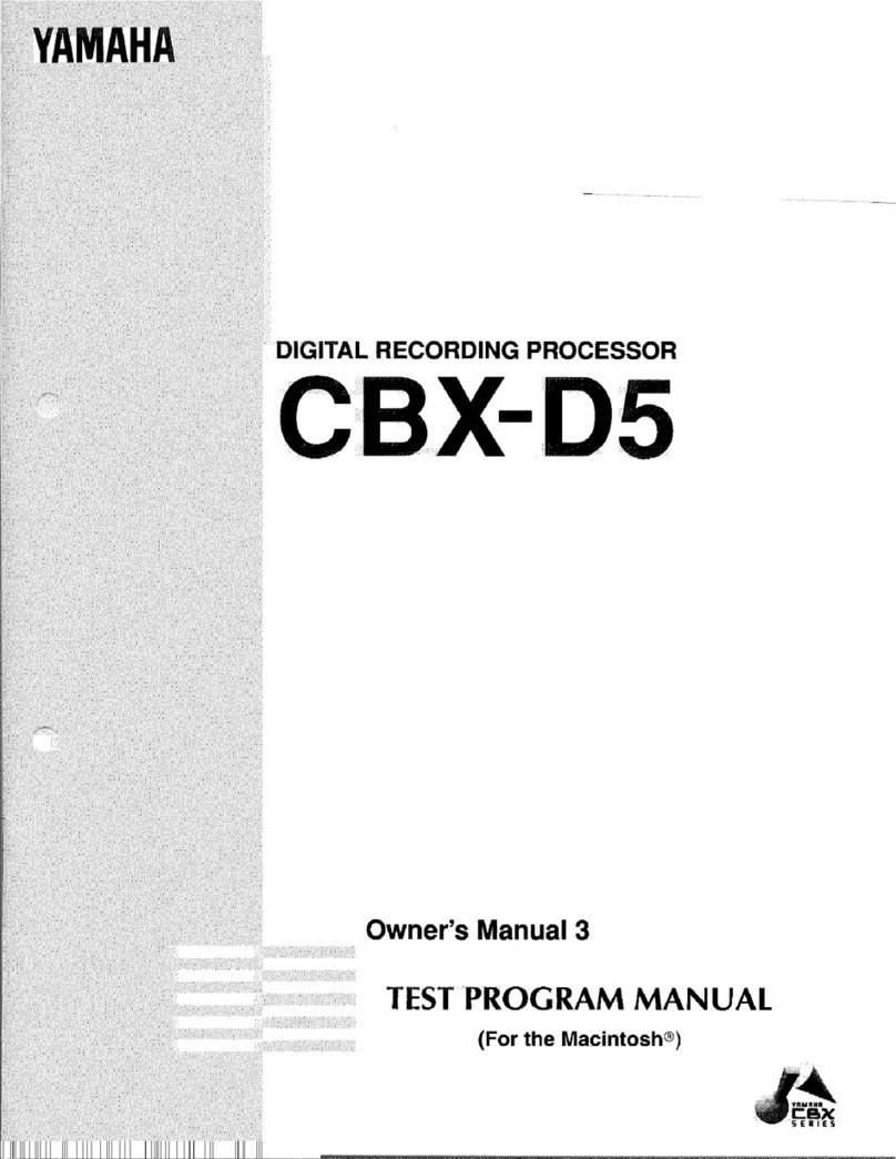 Yamaha CBX-D5 owner's manual