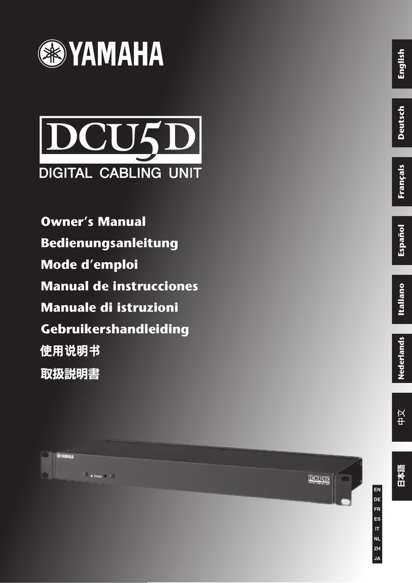 Yamaha DCU5D User manual Yamaha DCU5D User manual