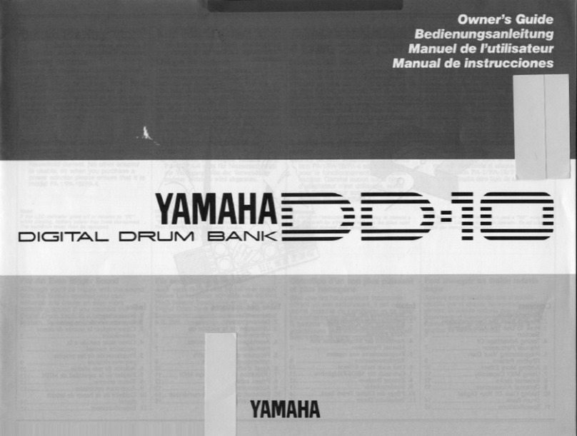 Yamaha DD-10 User manual Yamaha DD-10 User manual