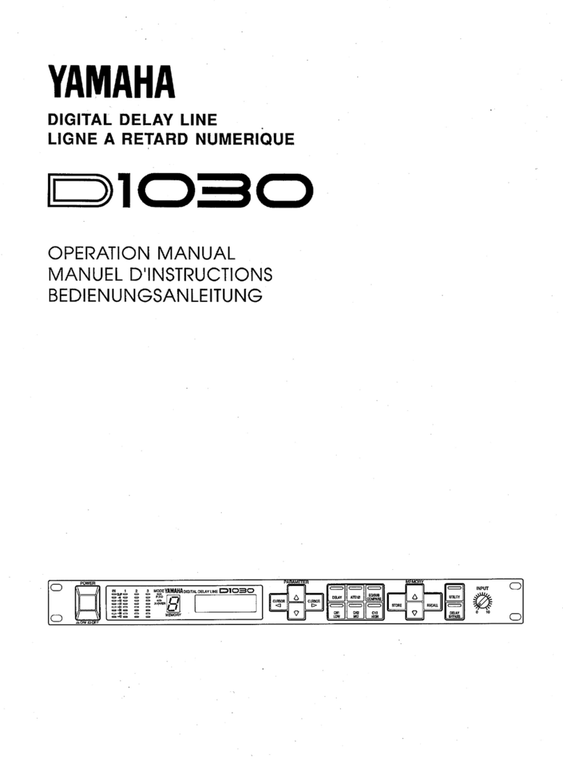 Yamaha D1030 Operation manual