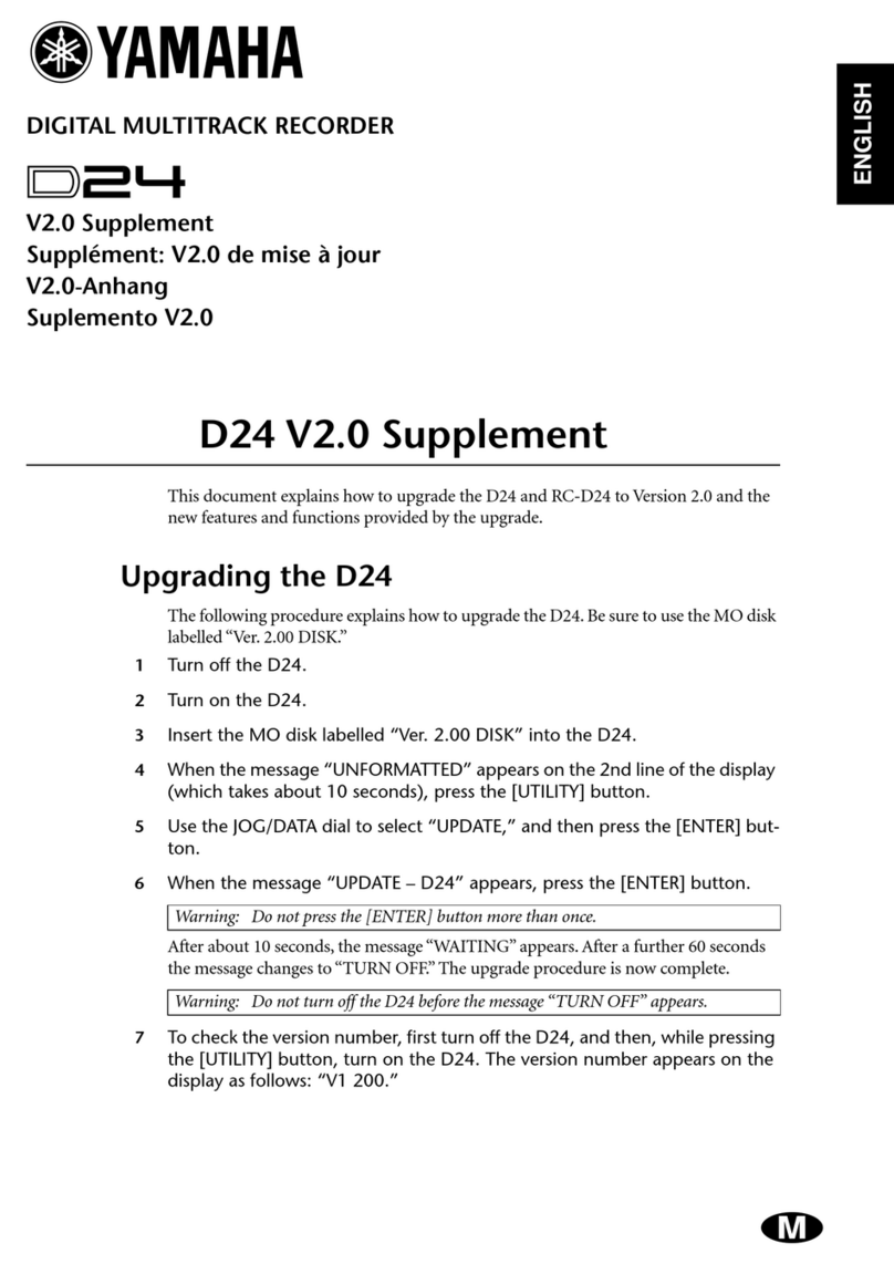 Yamaha D24 Installation and operation manual