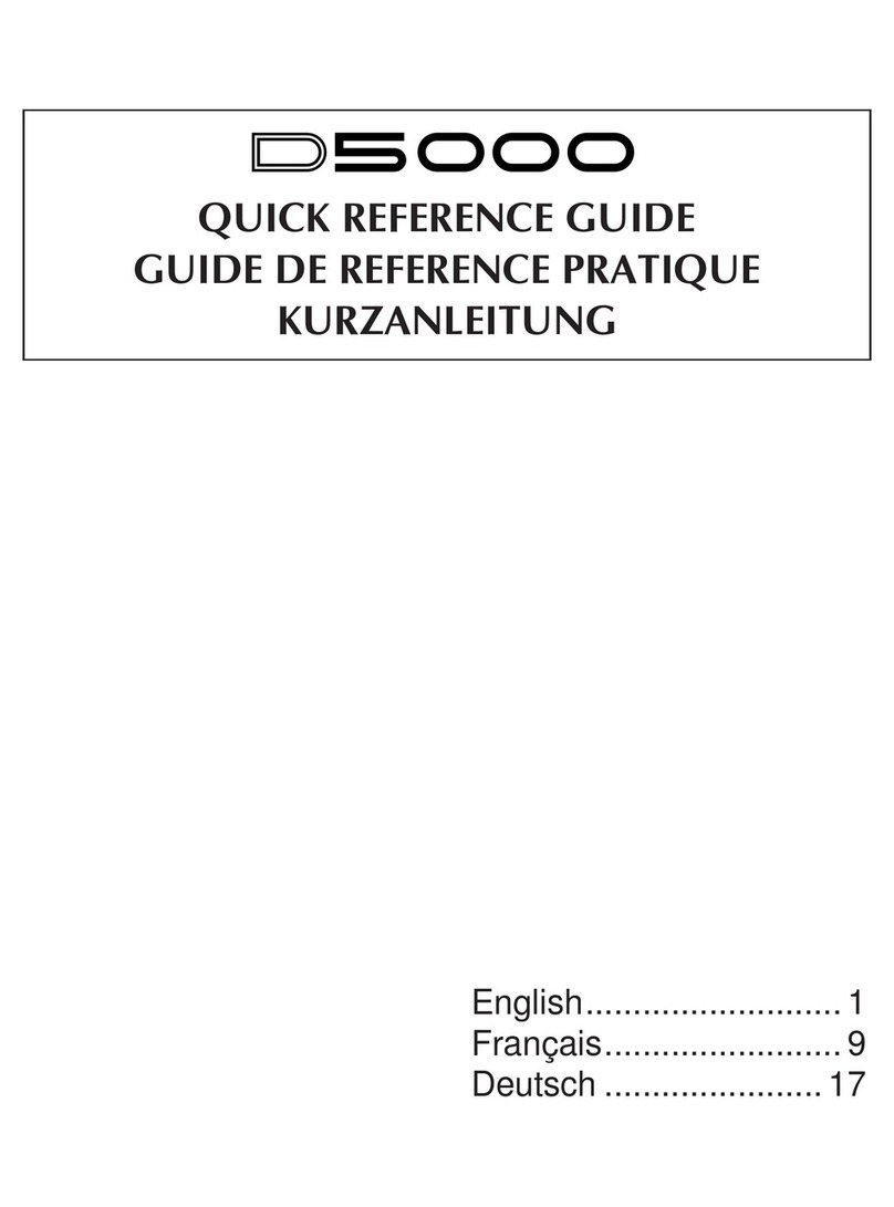 Yamaha D5000 User manual Yamaha D5000 User manual