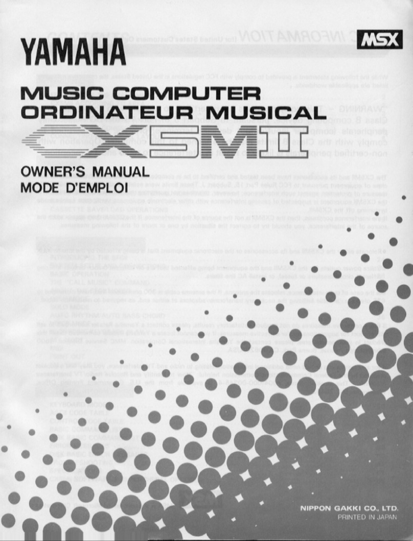 Yamaha CX5MII User manual
