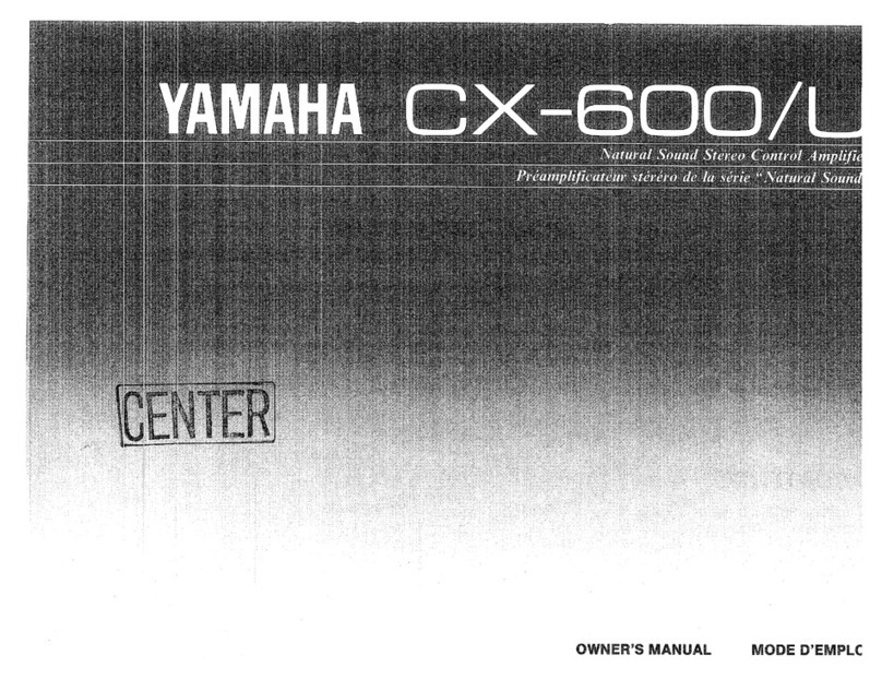 Yamaha CX-600 User manual