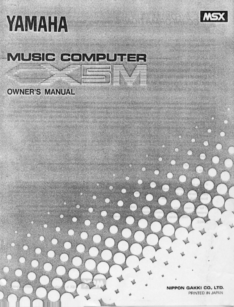 Yamaha CX5M User manual