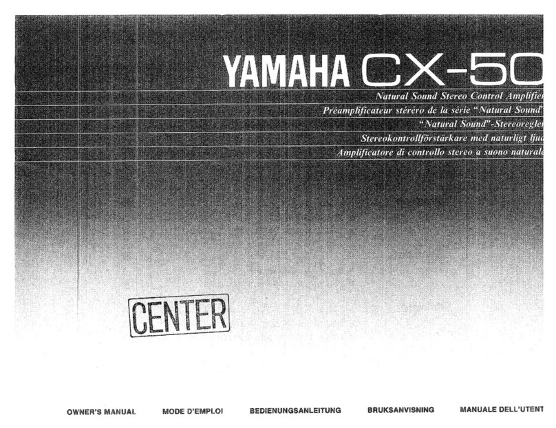 Yamaha CX-50 owner's manual