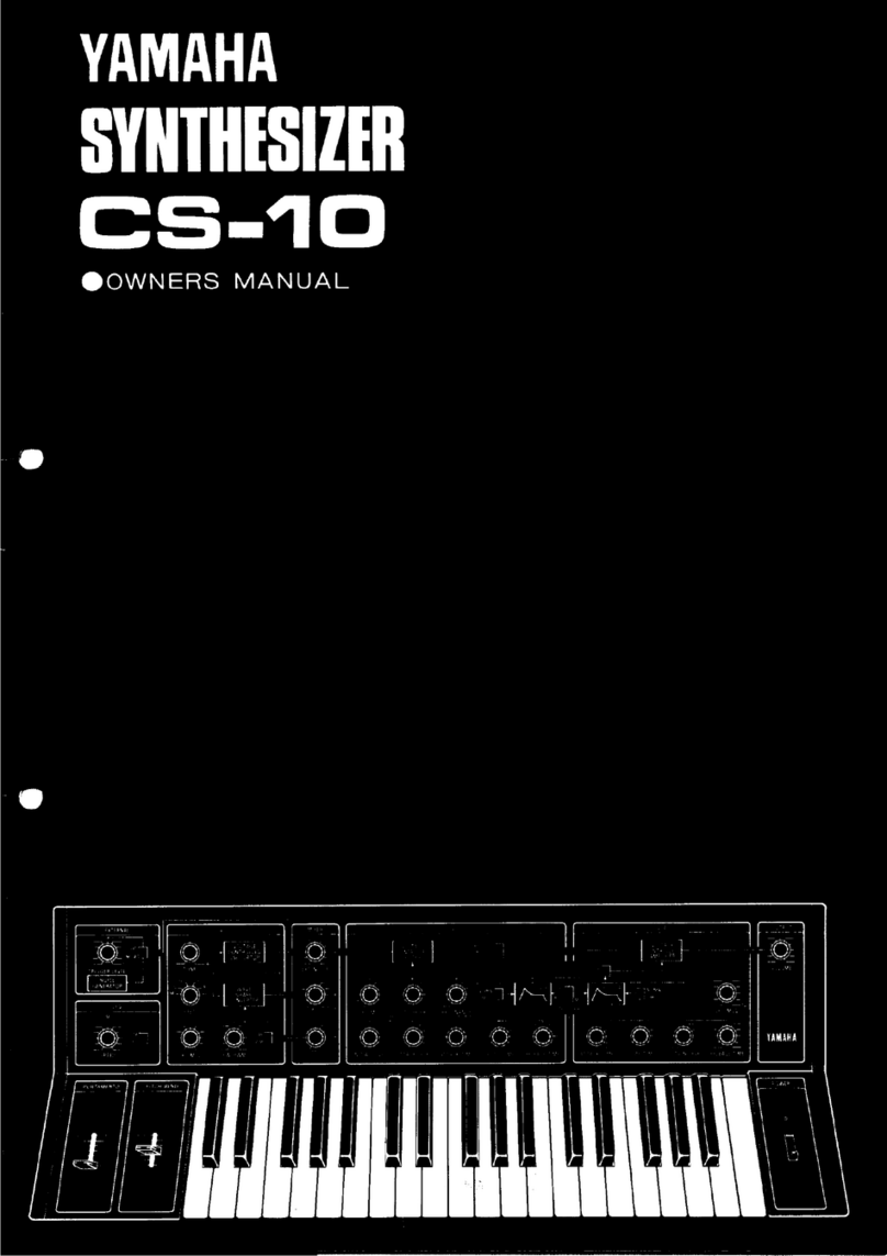 Yamaha CS-10 User manual Yamaha CS-10 User manual