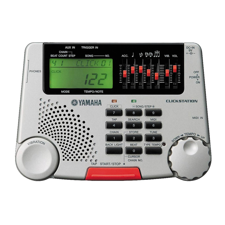 Yamaha ClickStation CLST-100 owner's manual