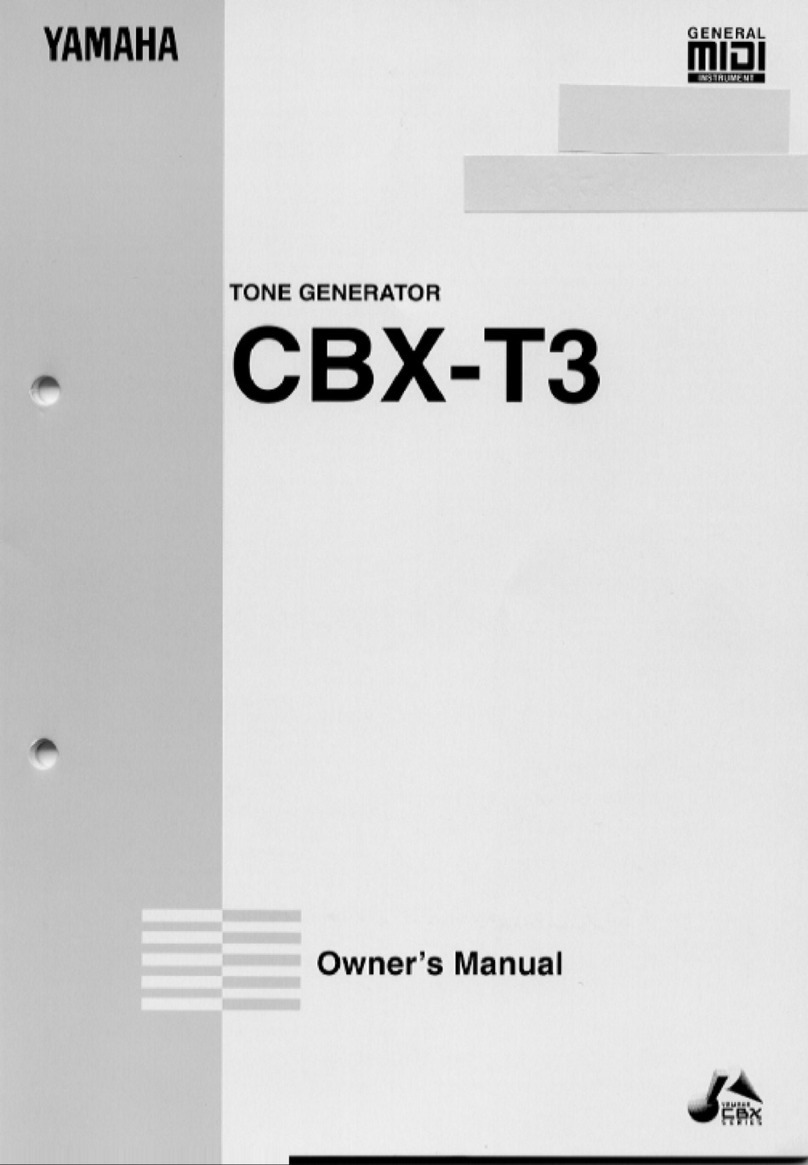 Yamaha CBX-T3 owner's manual