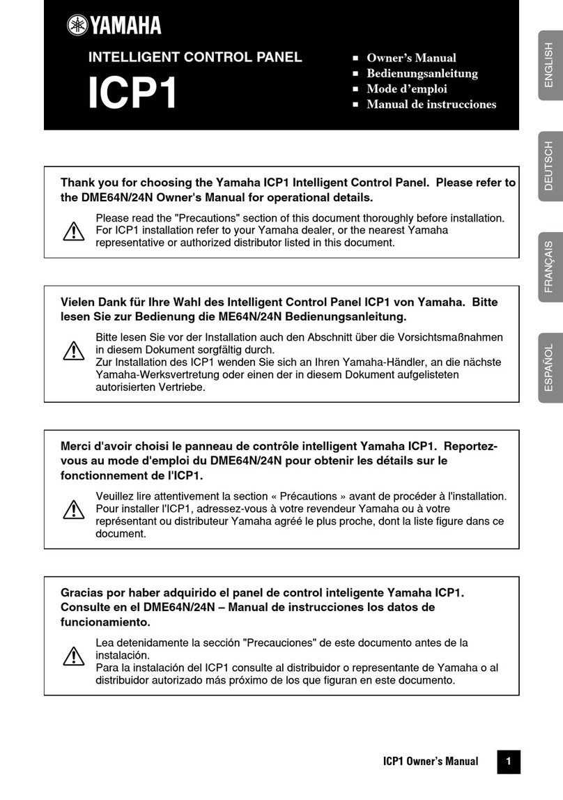 Yamaha ICP1 owner's manual
