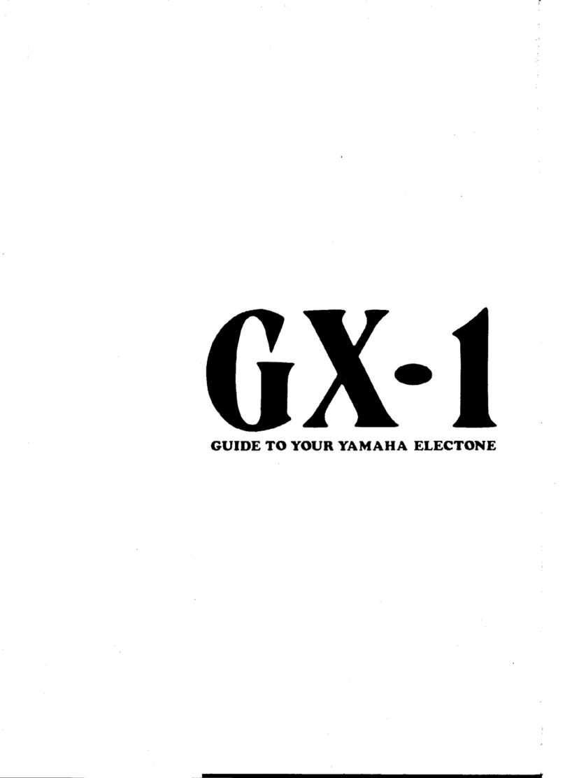 Yamaha Electone GX-1 user guide