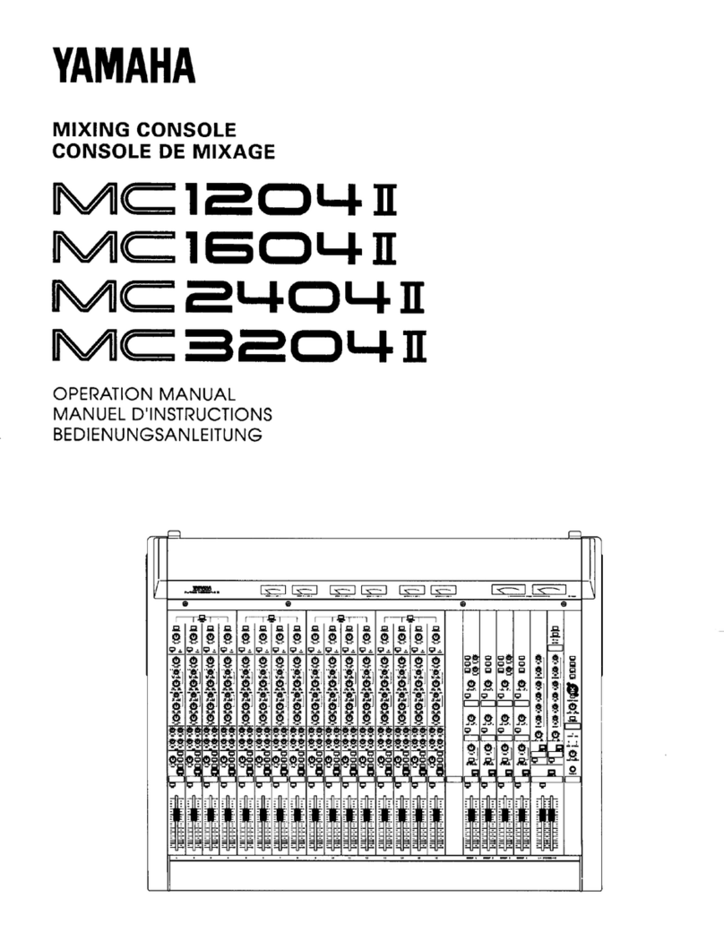 Yamaha MC1204II User manual Yamaha MC1204II User manual