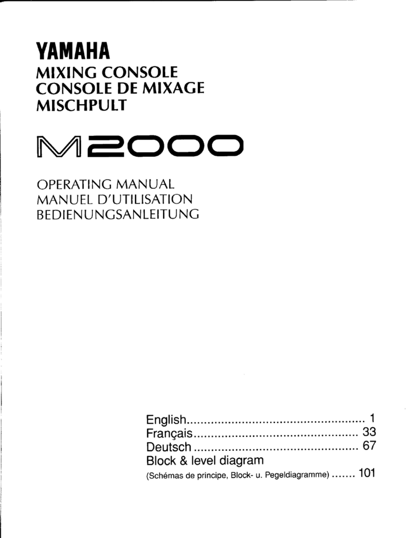 Yamaha M2000 operating manual