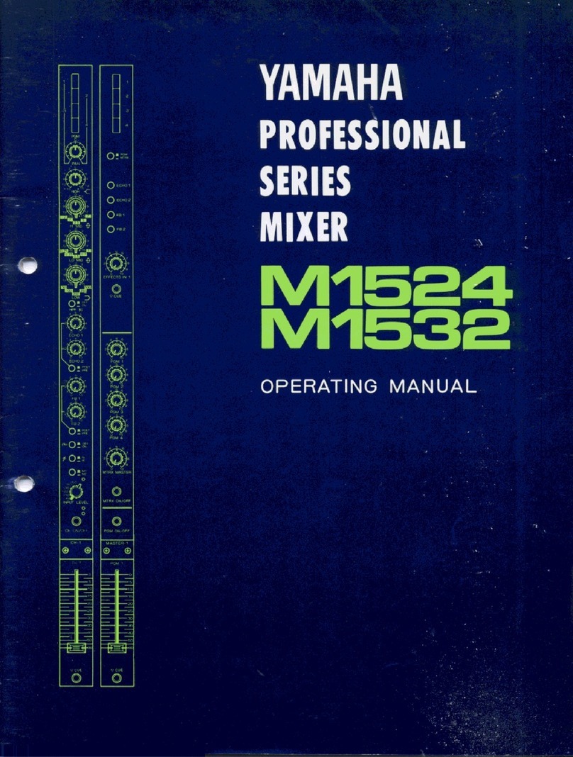 Yamaha M1524 User manual Yamaha M1524 User manual