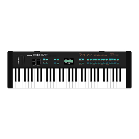 Yamaha DX27 User manual