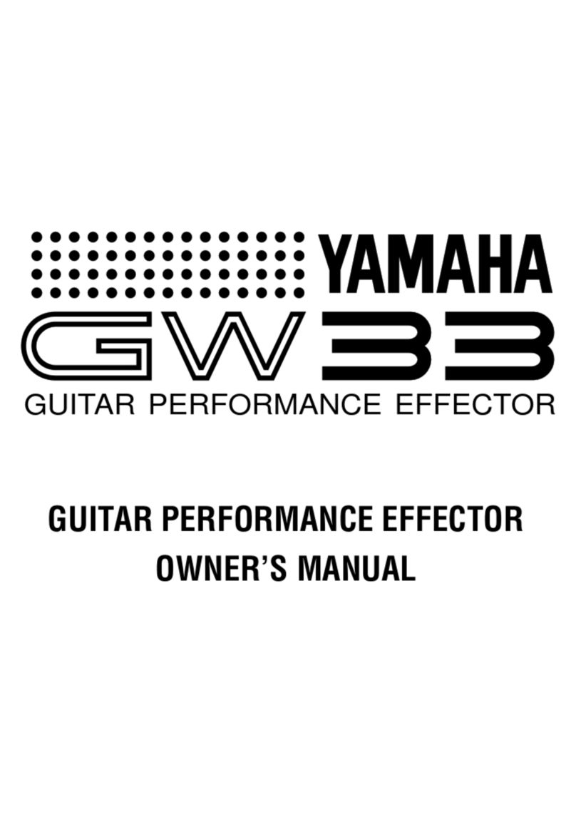 Yamaha GW33 User manual